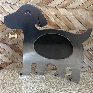 Silver Metal dachshund‎ Dog-Shaped Picture Frame freestanding Decorel brand